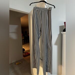 Checkered Flare Pants